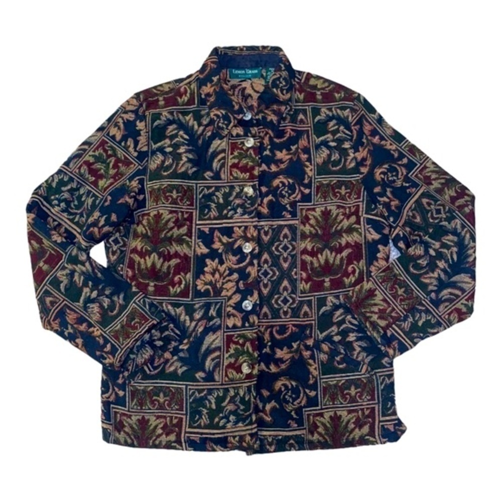 Vintage Lemon Grass Patchwork Tapestry Lightweigh… - image 1